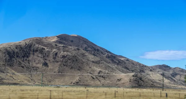 South Island Montanhas Fazendas Rios Florestas Nova Zelândia — Fotografia de Stock