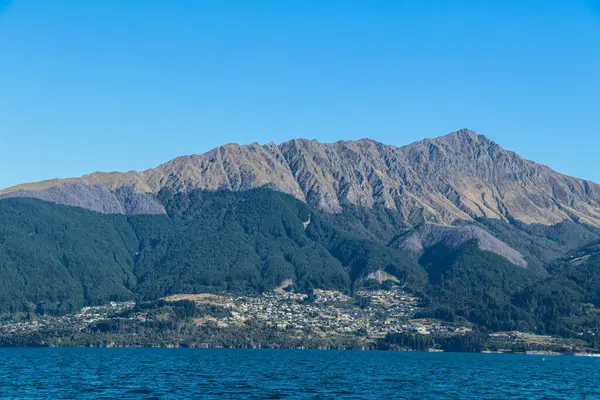 South Island Mountains Farms Forests New Zealand Summer March 2019 — Stock Photo, Image