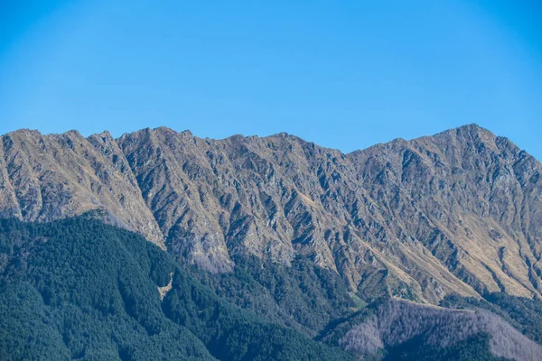 Montañas Granjas Bosques Nueva Zelanda Verano Marzo 2019 — Foto de Stock