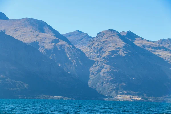 Montagnes Fermes Forêts Nouvelle Zélande Été 2019 — Photo