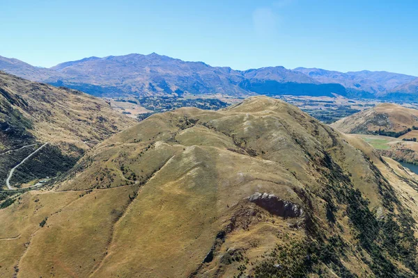 Güney Adası Dağları Yeni Zelanda Nın Çiftlikleri Ormanları Mart 2019 — Stok fotoğraf