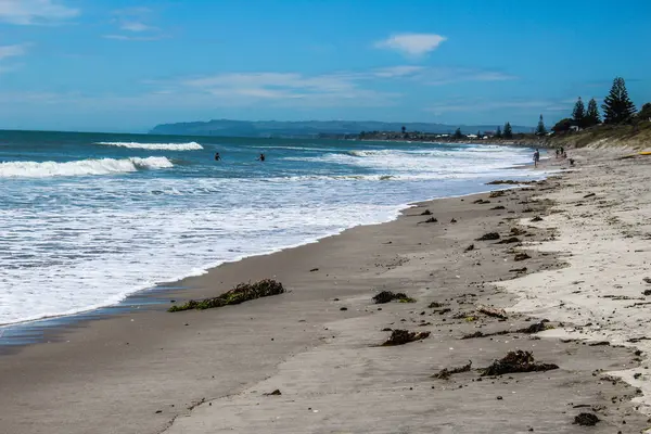 Playas Montañas Granjas Ríos Bosques Nueva Zelanda Verano Marzo 2019 — Foto de Stock