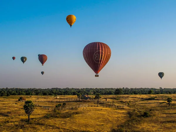 Życie Wsi Zabytki Myanmar Lecie — Zdjęcie stockowe