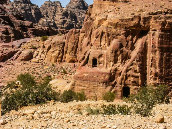 Ιορδανία Πέτρα Και Wadi Rum Καλοκαίρι — Φωτογραφία Αρχείου
