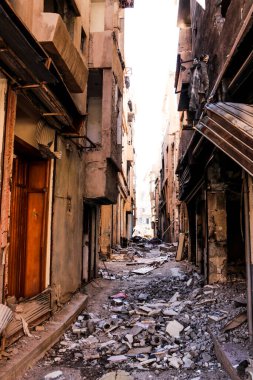 2020 'de Suriye çölündeki antik Palmerya kenti.