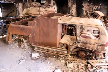 2020 'de Suriye çölündeki antik Palmerya kenti.