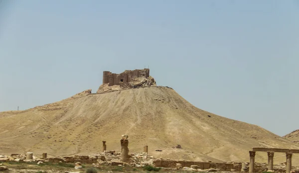 Starożytne Miasto Palmerya Syryjskiej Pustyni 2020 Roku — Zdjęcie stockowe