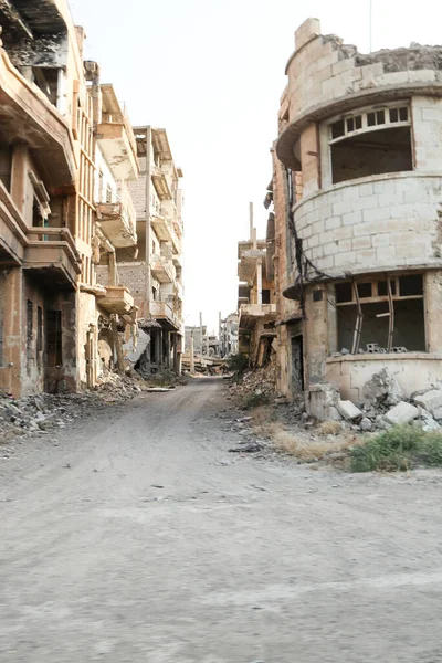 Dier Zior Stad Syrië Verwoest Door Isis 2020 Het Dagelijks — Stockfoto