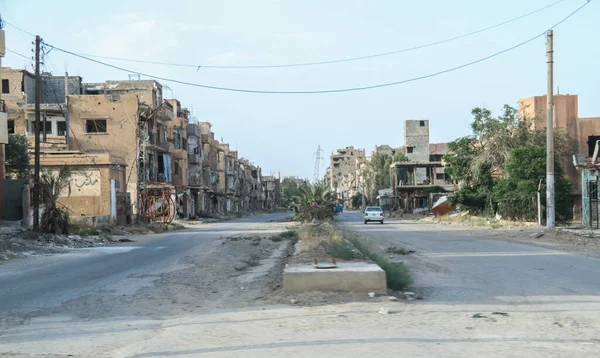 Dier Zior Stad Syrien Förstördes Isis 2020 Och Vardagen Efter — Stockfoto