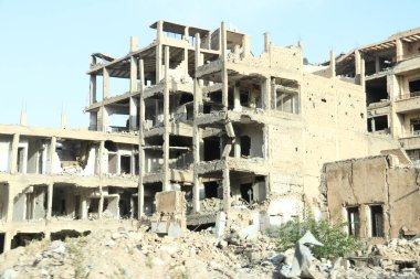 2020 'de Suriye çölündeki antik Palmerya kenti.