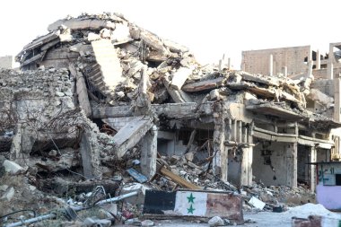 2020 'de Suriye çölündeki antik Palmerya kenti.