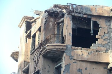 2020 'de Suriye çölündeki antik Palmerya kenti.