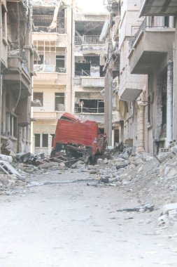 2020 'de Suriye çölündeki antik Palmerya kenti.