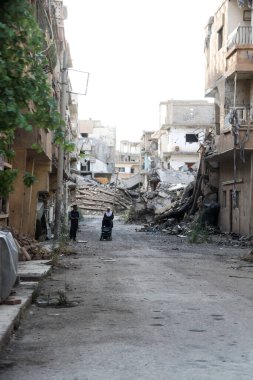 2020 'de Suriye çölündeki antik Palmerya kenti.
