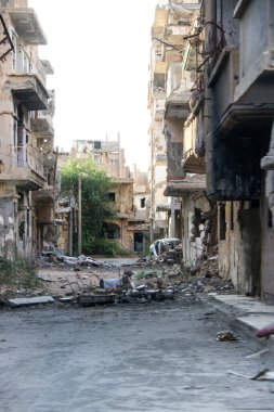 2020 'de Suriye çölündeki antik Palmerya kenti.
