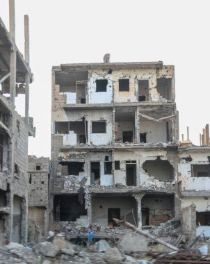 2020 'de Suriye çölündeki antik Palmerya kenti.