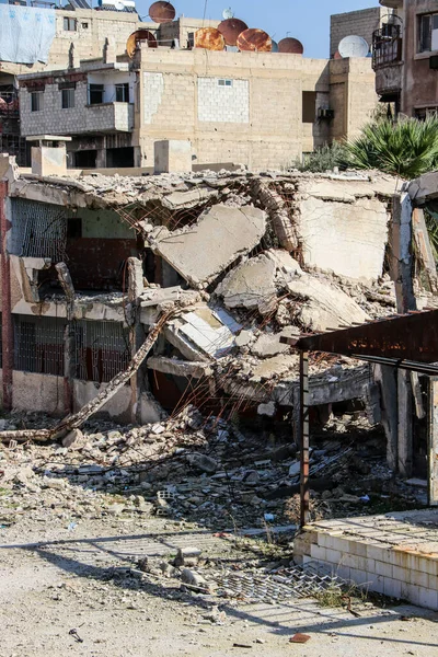 Dier Zior Miasto Syrii Zniszczone Przez Isis 2020 Roku Codziennego — Zdjęcie stockowe