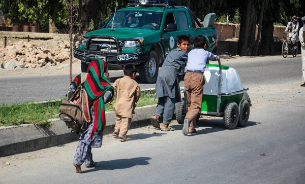 Vuelo Entre Kabul Jalalabad Enero 2020 Final Del Invierno — Foto de Stock