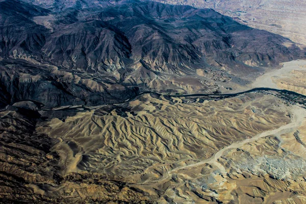 Vuelo Entre Kabul Jalalabad Enero 2020 Final Del Invierno — Foto de Stock