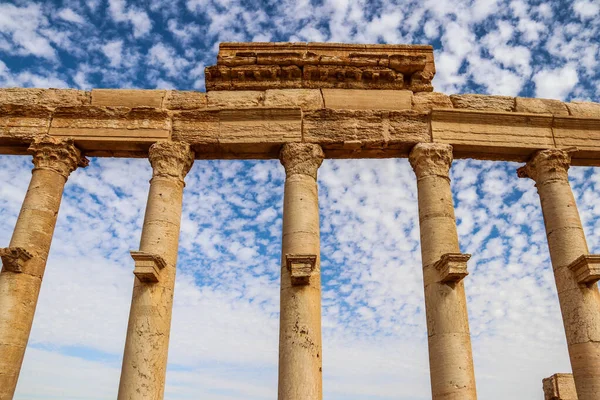 Starożytne Miasto Palmerya Syryjskiej Pustyni 2020 Roku — Zdjęcie stockowe