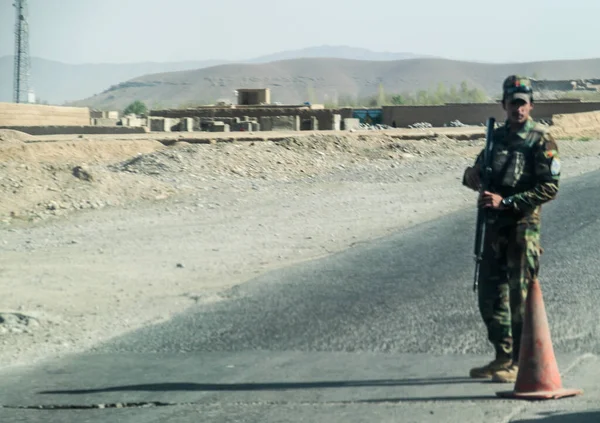 Старі Броньовані Машини Військові Супроводи Гармати Танки Гардесі Афганістані — стокове фото
