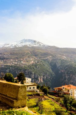 Lübnan 2020 kışında dağlarda