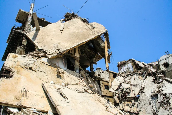 Lebanon Destruction Palestinian Camp North Winter 2020 Mountains — Stock Photo, Image