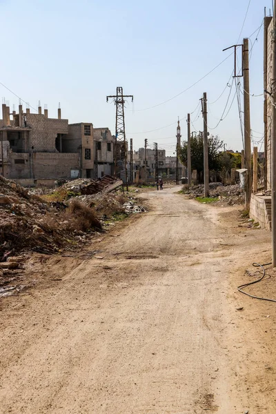 전투가 시리아의 다라에서 — 스톡 사진