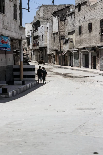 Aleppo Norra Syrien Där Det Värsta Striderna Med Isis Ägde — Stockfoto