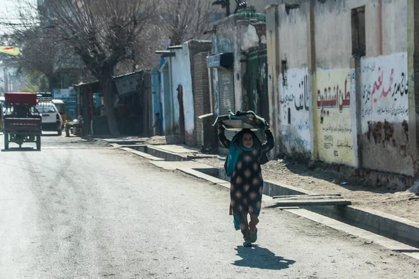 Афганські Табори Біженців Північному Заході Середині Бойового Сезону — стокове фото