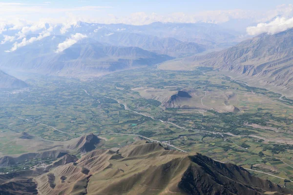 Vale Wakan Afeganistão Lado Fronteira Entre China Paquistão Tajiquistão — Fotografia de Stock