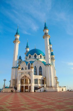 Rusya 'nın Tataristan kentindeki Kazan Kremlin' deki Kul-Şerif camii.