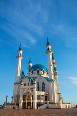 Rusya 'nın Tataristan kentindeki Kazan Kremlin' deki Kul-Şerif camii.