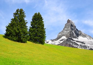 Matterhorn Pennine Alpleri'nde, İsviçre