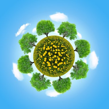 Eco planet ağaçları ile