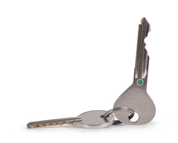 Deur sleutels geïsoleerd — Stockfoto