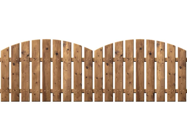 Wooden fence isolated — Stock Photo, Image