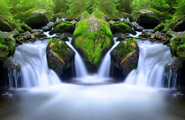 Горный ручей в национальном парке Сумава — стоковое фото