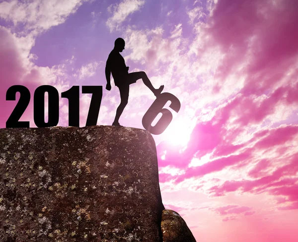 Concepto Año Nuevo 2017 — Foto de Stock