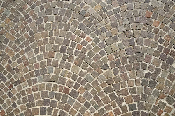 Pavimento de paralelepípedo de granito velho — Fotografia de Stock