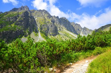 Hiking trail Mengusovska Vadisi, Vysoke Tatry (yüksek Tatras), Slovakya 