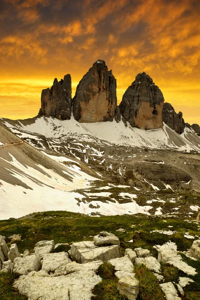 Tre Cime di Lavaredo — Fotografia de Stock