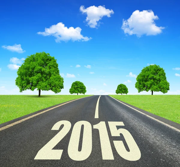 En route pour la nouvelle année 2015 — Photo