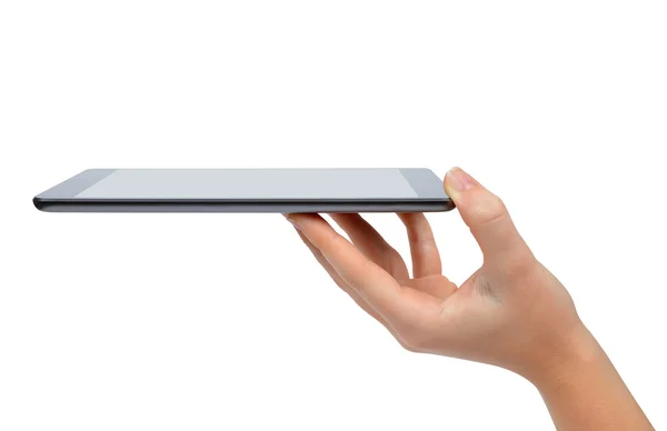 Hand holding digital tablet pc — Stock Photo, Image