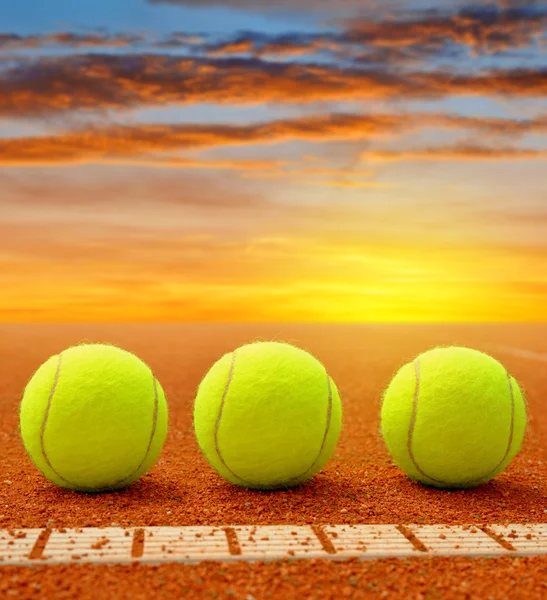 Palle da tennis — Foto Stock