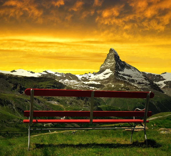 Matterhorn i solnedgången — Stockfoto