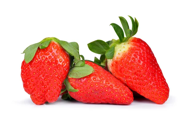 Three strawberries — Stock Photo, Image