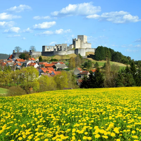 中世纪的石头城堡废墟拉比-捷克共和国 — 图库照片