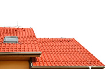 Roof house with tiled roof clipart