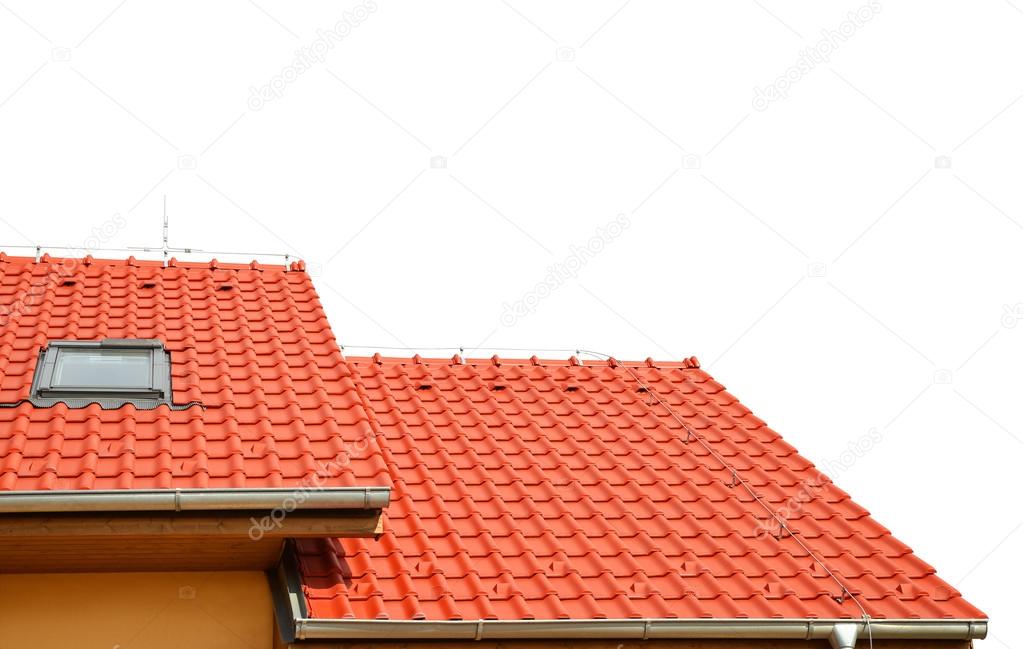 Roof house with tiled roof